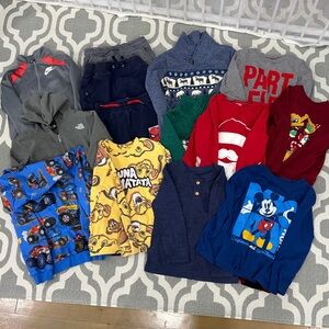 4T boys fall/winter/holiday assorted mixed lot 16 pcs total -euc